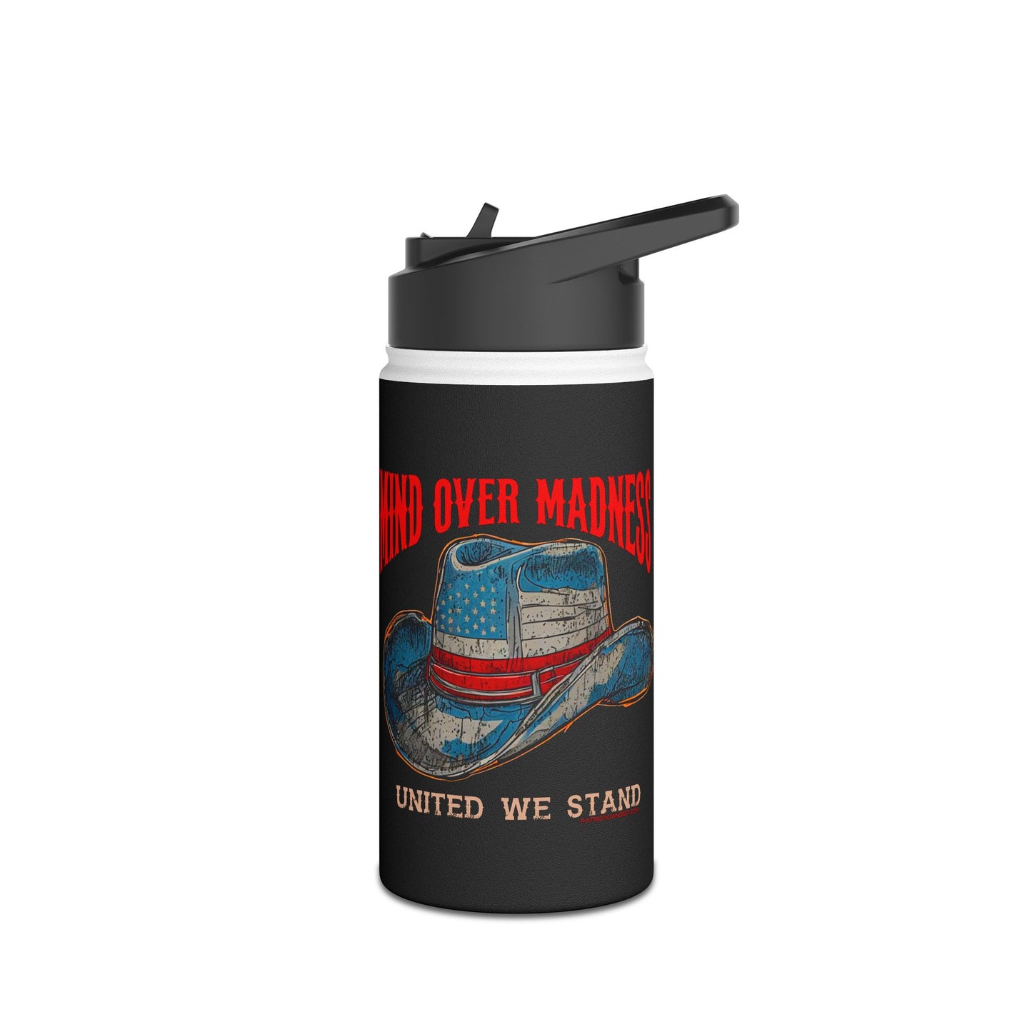 Mind over Madness Stainless Steel Water Bottle, Standard Lid