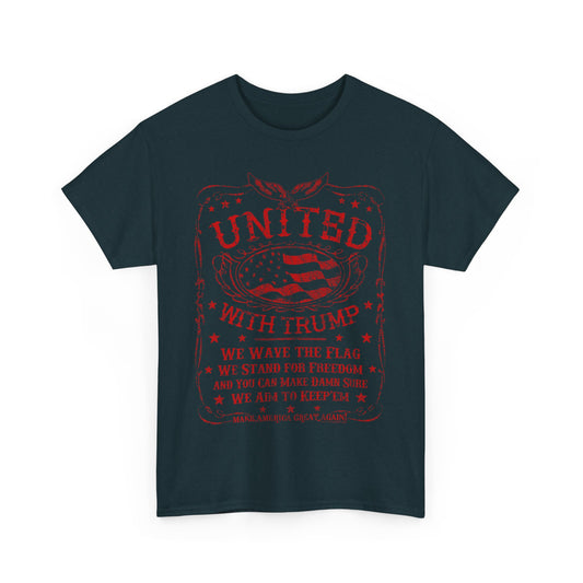 b United with Trump Heavy Cotton Tee