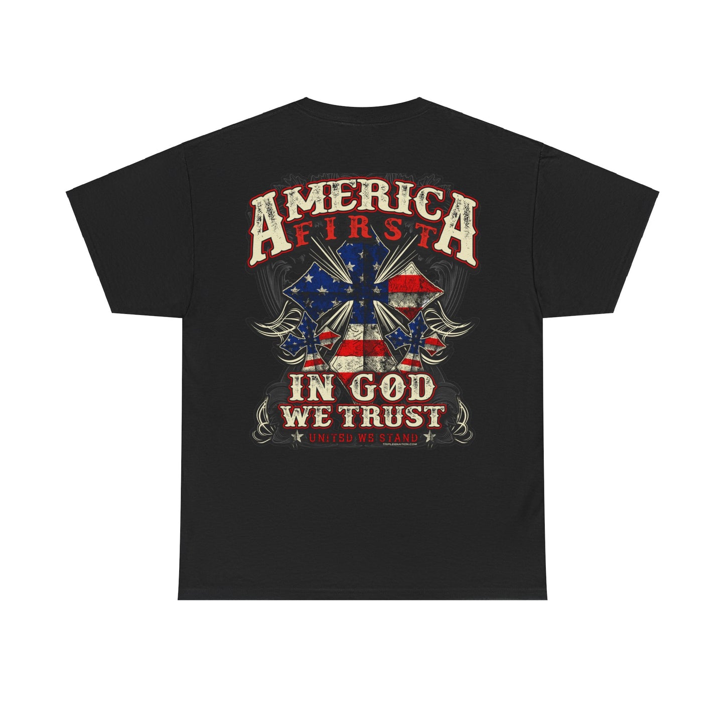 America First 3 Crosses SS T-Shirt