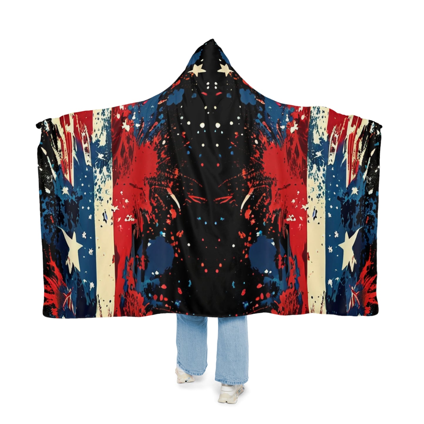 Patriotic Blasted (Personalize It!) Snuggle Blanket