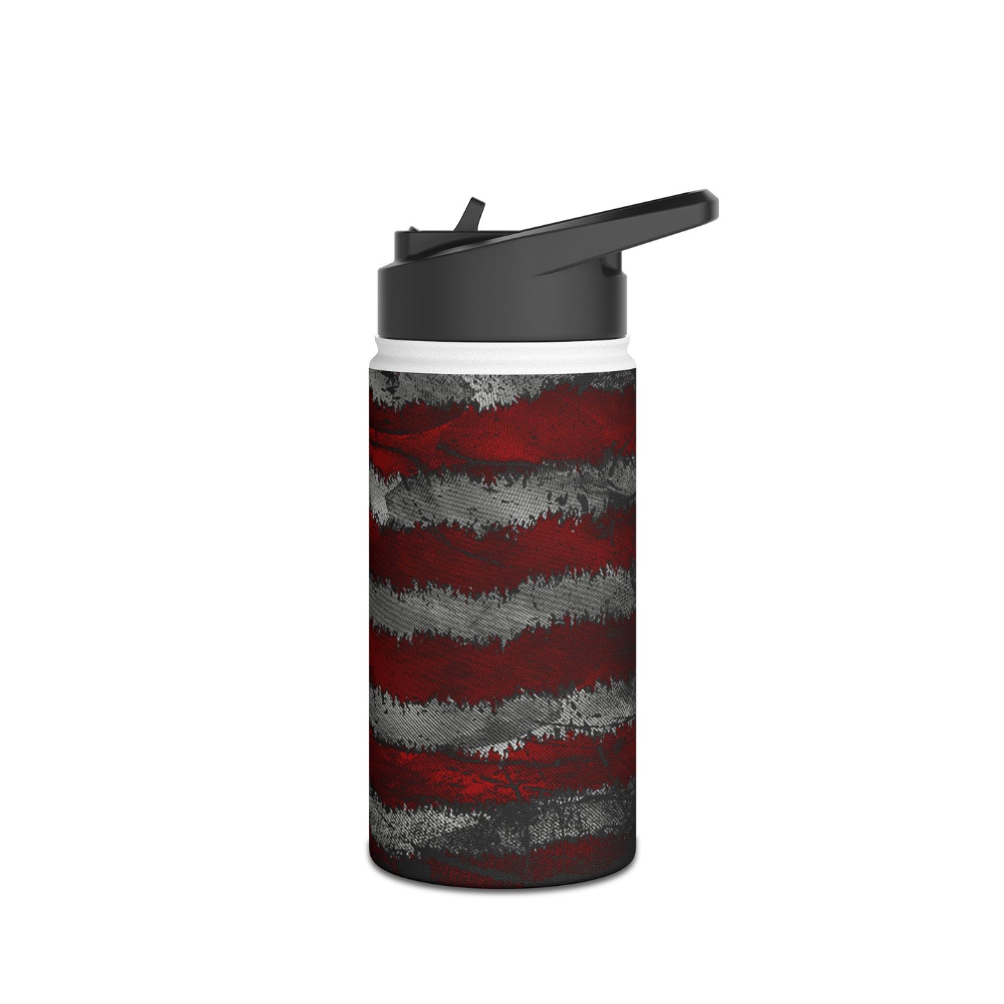 American Flag Stainless Steel Water Bottle, Standard Lid