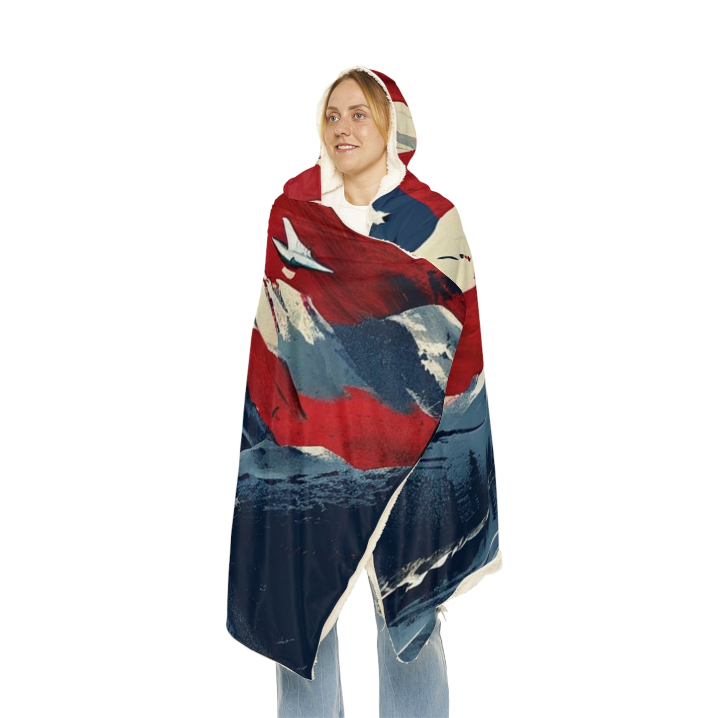 Flag Mountain (Personalize It!) Snuggle Blanket