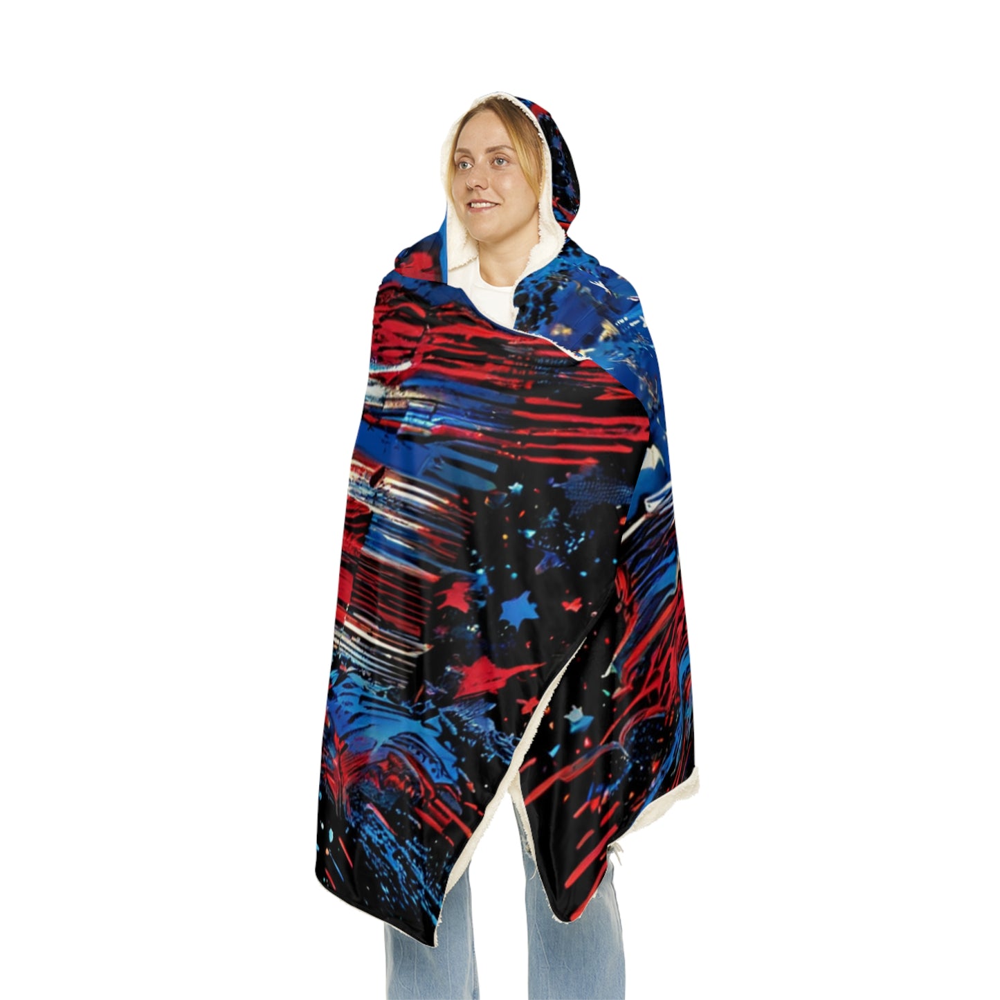 Flag Splash (Personalize It!) Snuggle Blanket