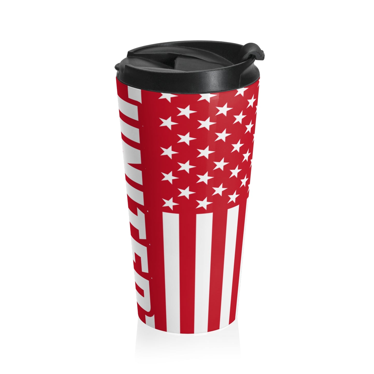 United We Stand RED Vert Stainless Steel Travel Mug