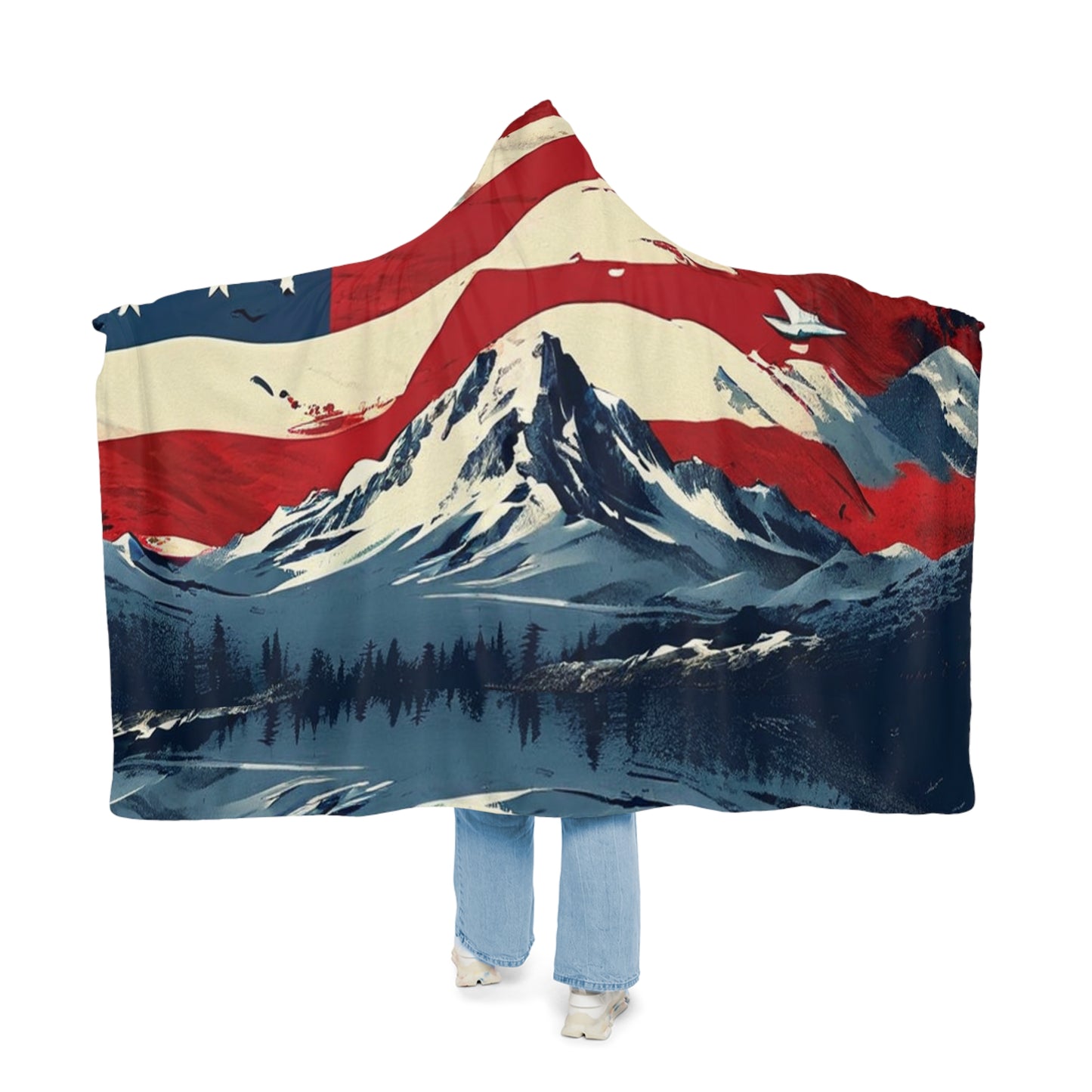 Flag Mountain (Personalize It!) Snuggle Blanket