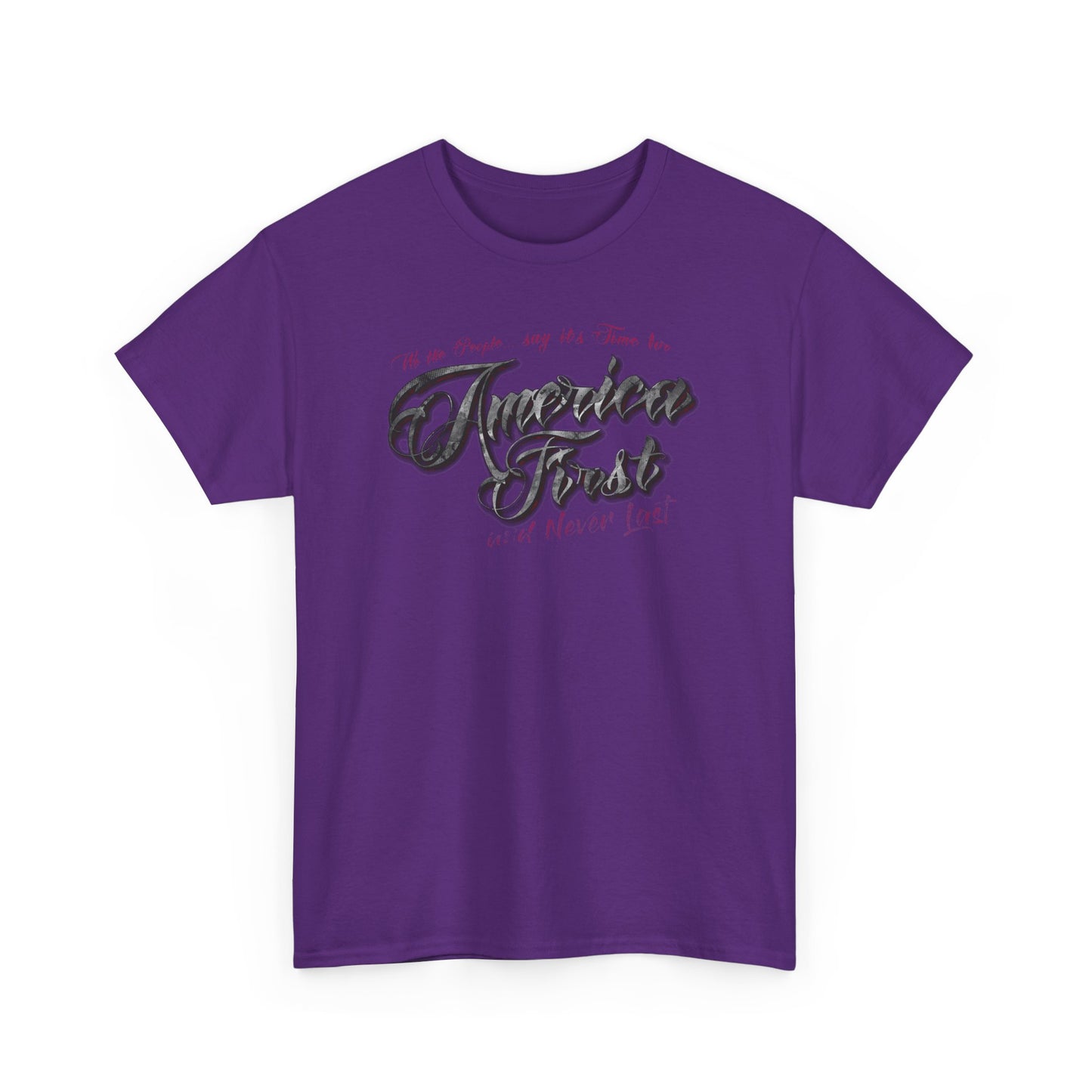 America First Script SS T-Shirt