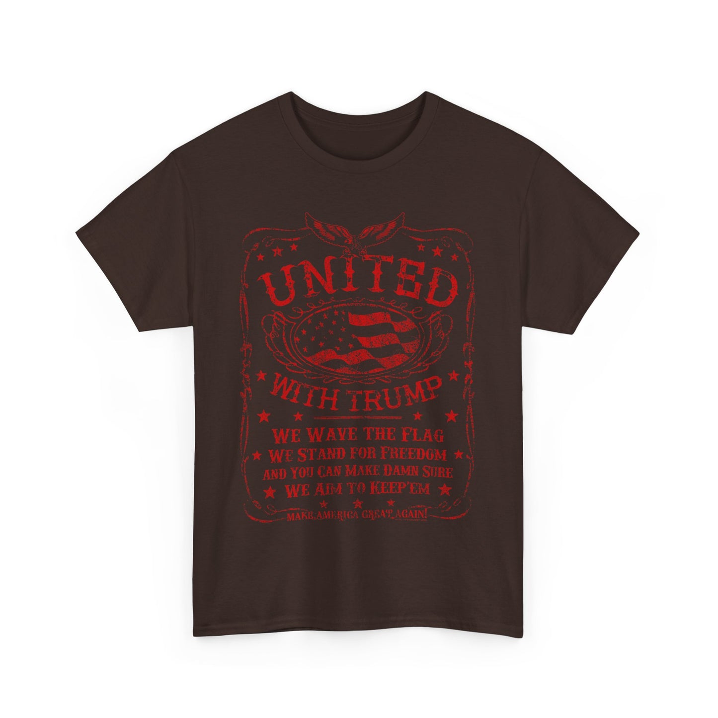 b United with Trump Heavy Cotton Tee