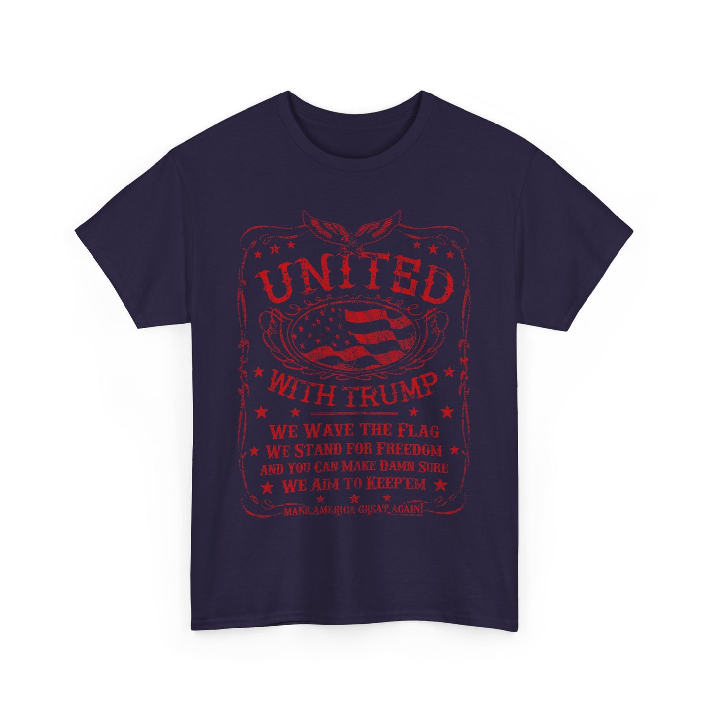 b United with Trump Heavy Cotton Tee