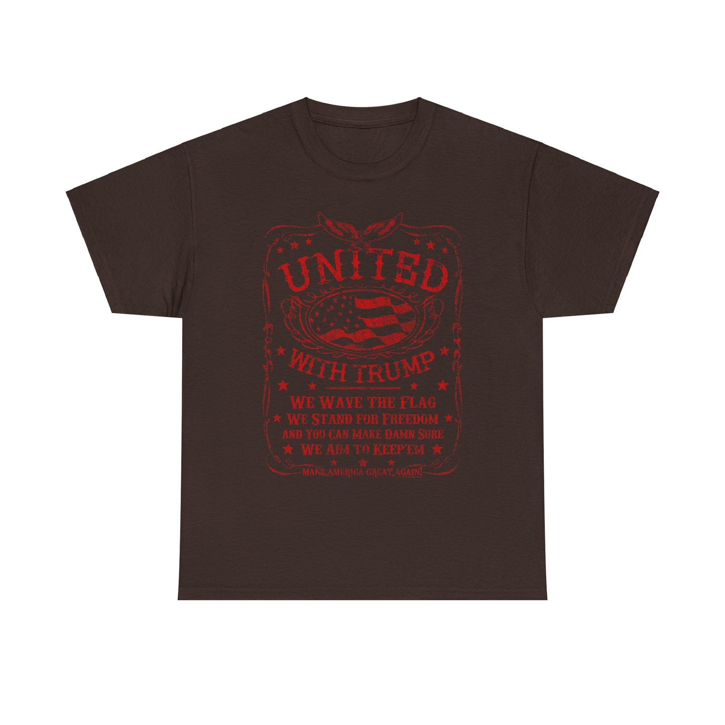 b United with Trump Heavy Cotton Tee