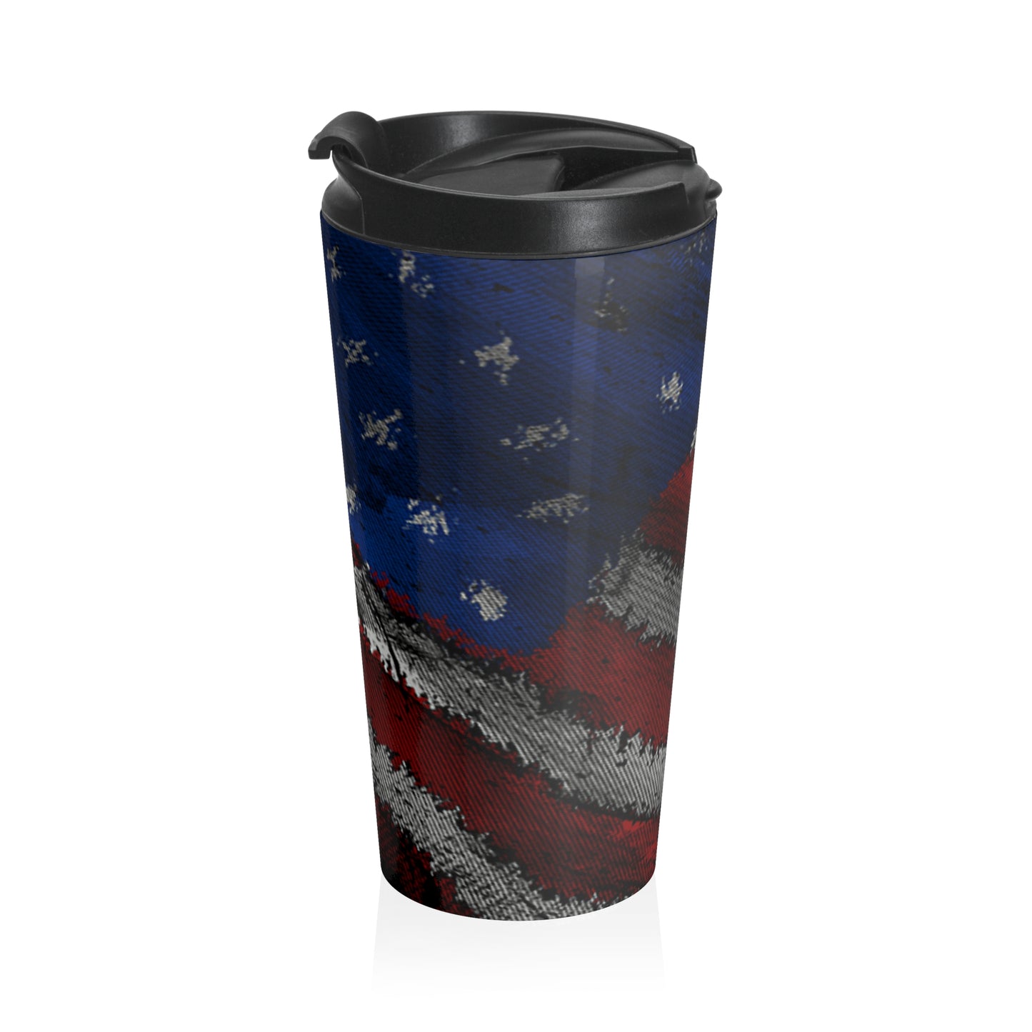 American Flag Stainless Steel Travel Mug