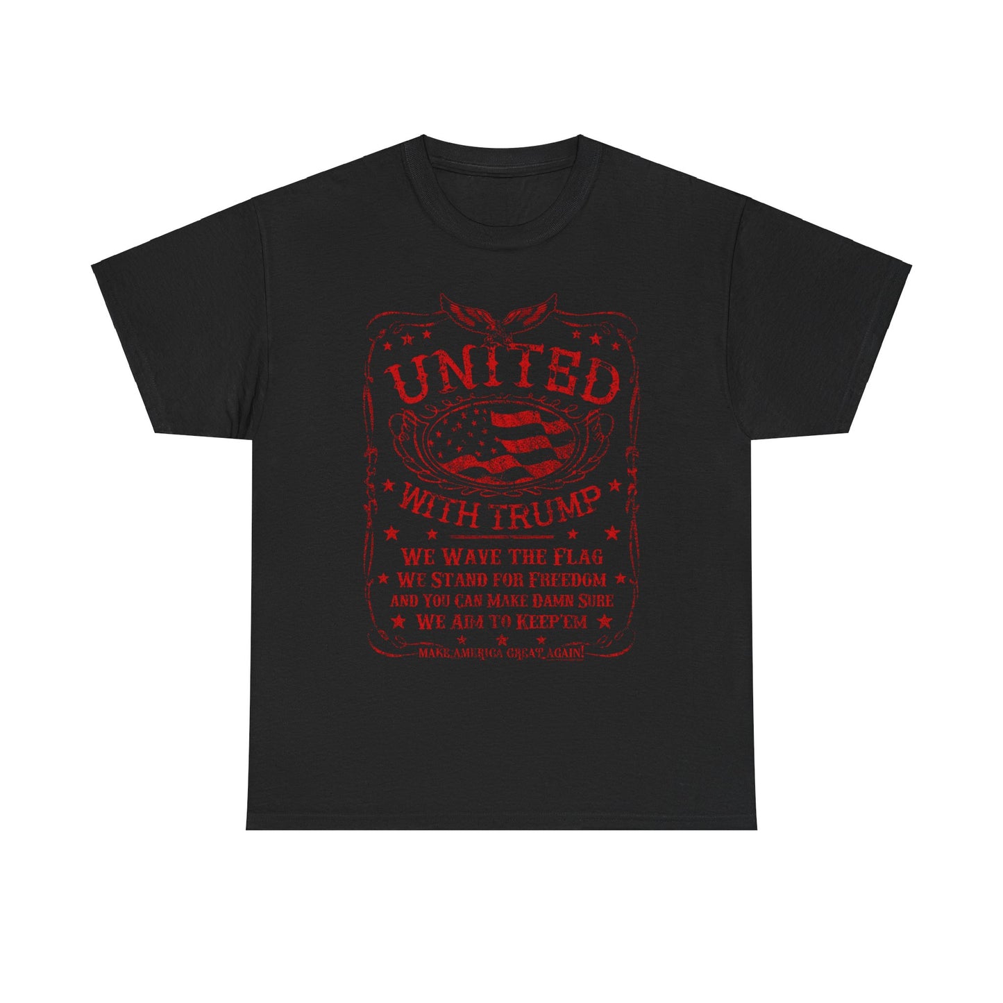 b United with Trump Heavy Cotton Tee