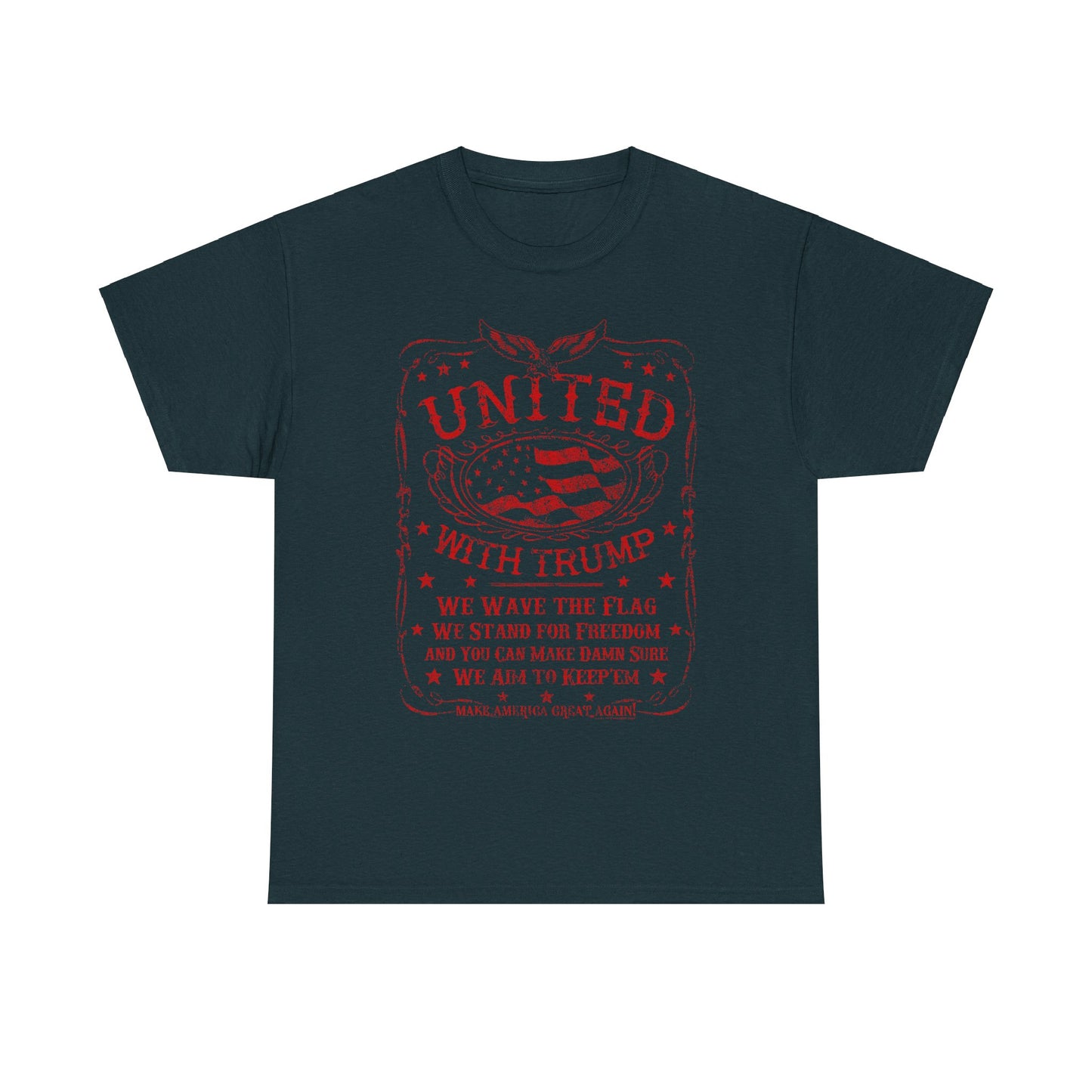 b United with Trump Heavy Cotton Tee