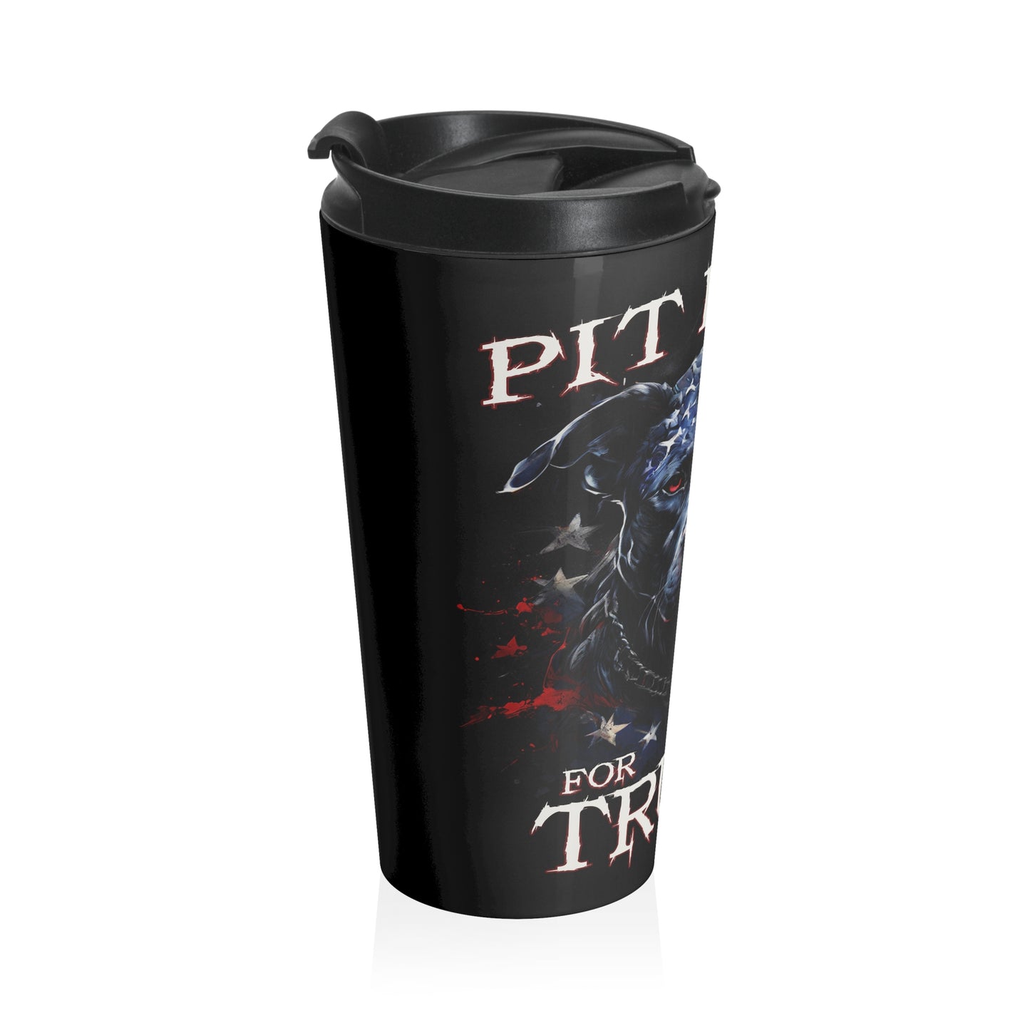 Pit Bulls for Trump Stainless Steel Travel Mug