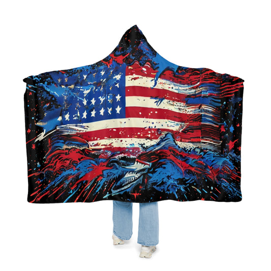 Flag Splash (Personalize It!) Snuggle Blanket