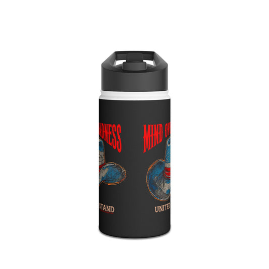 Mind over Madness Stainless Steel Water Bottle, Standard Lid