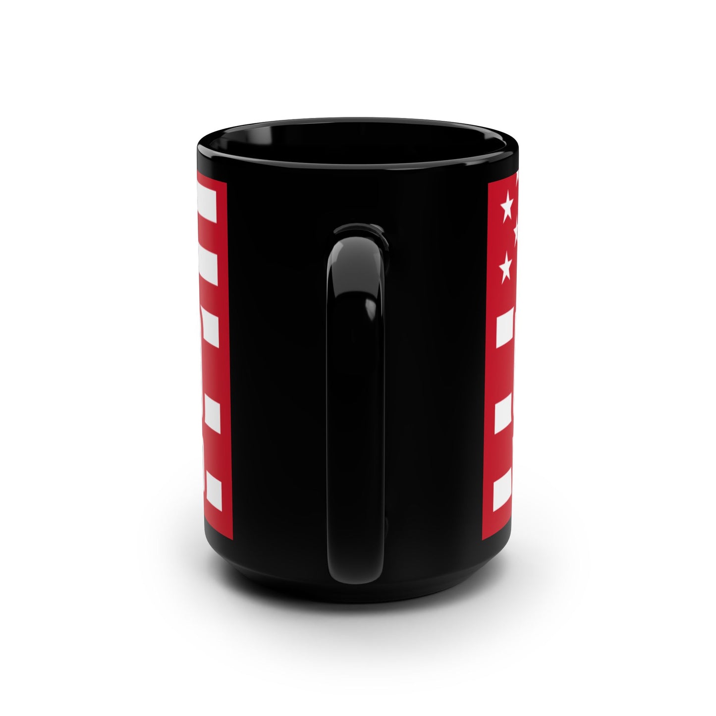 United We Stand RED Black Mug, 15oz