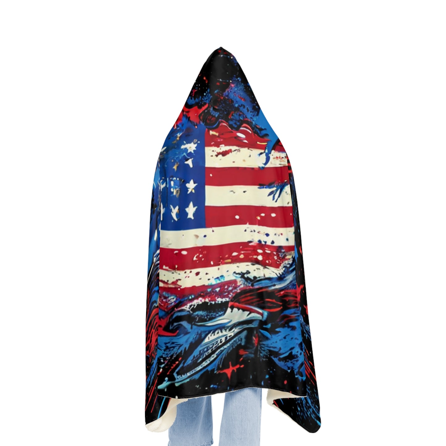 Flag Splash (Personalize It!) Snuggle Blanket