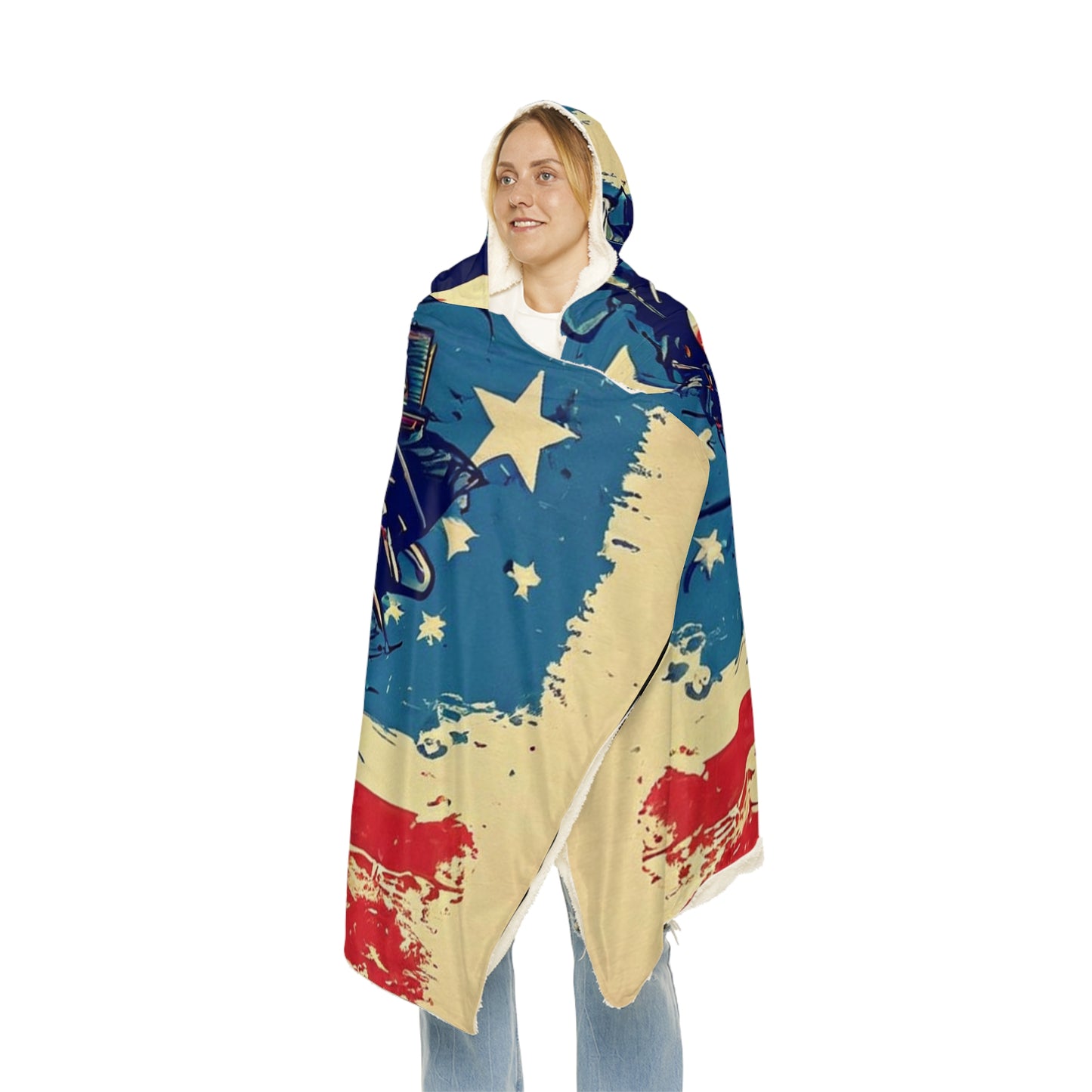 Heart for the Flag (Personalize It!) Snuggle Blanket