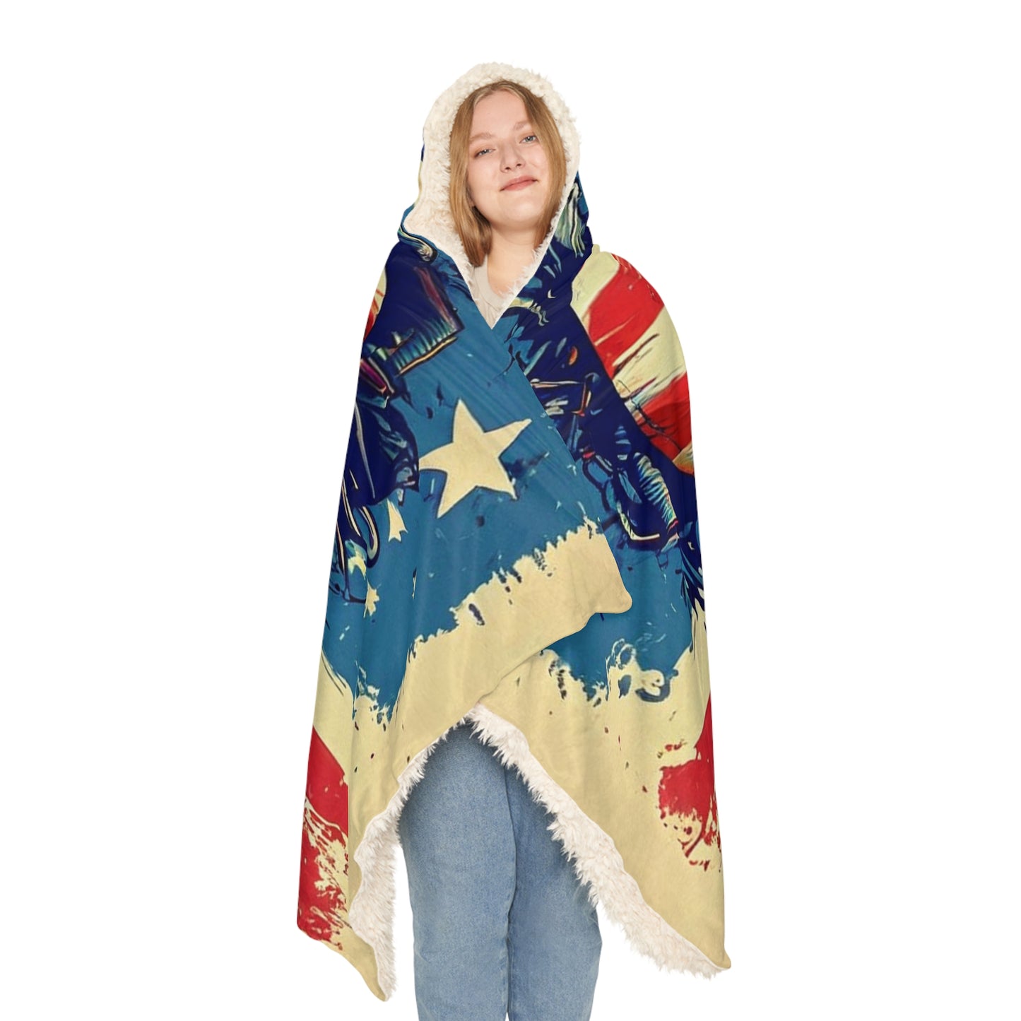 Heart for the Flag (Personalize It!) Snuggle Blanket